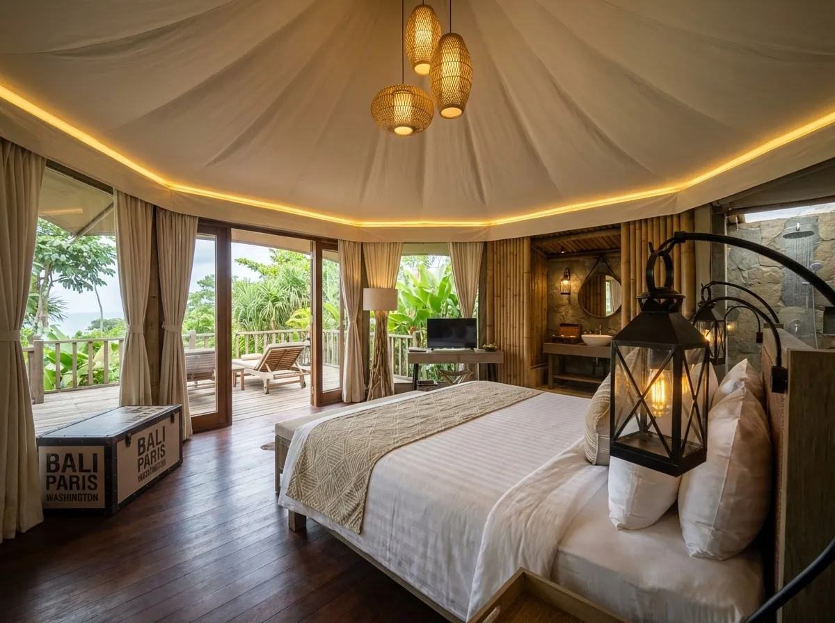 AMANI Nature Resort — glamping ložnice